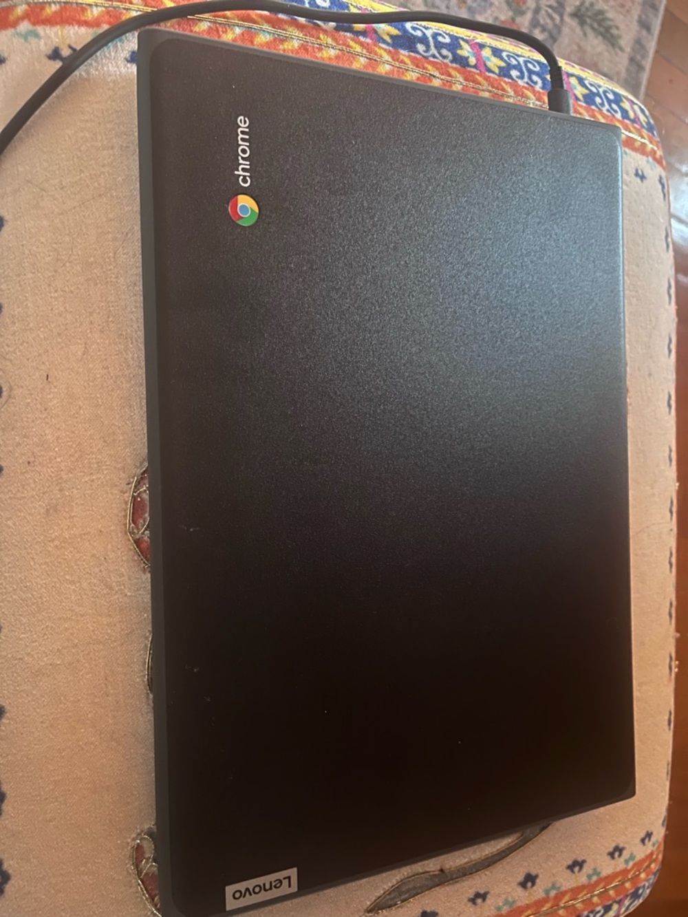 Lenovo Black Chromebook Laptop with Chrome Badge